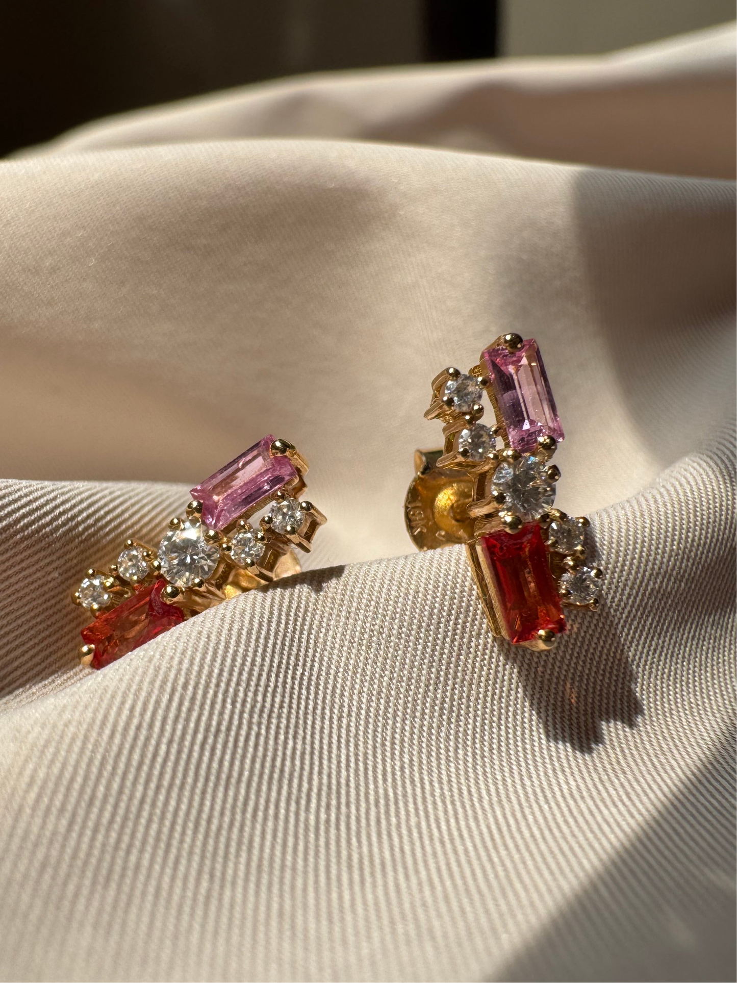 Celeste Baguette Earrings