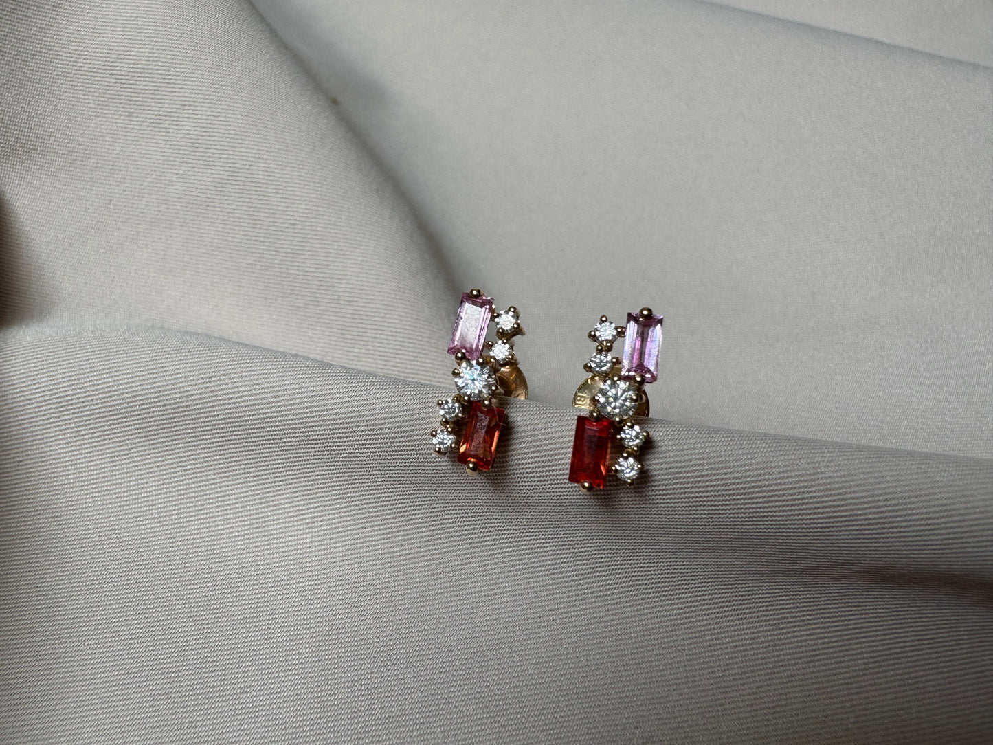 Celeste Baguette Earrings