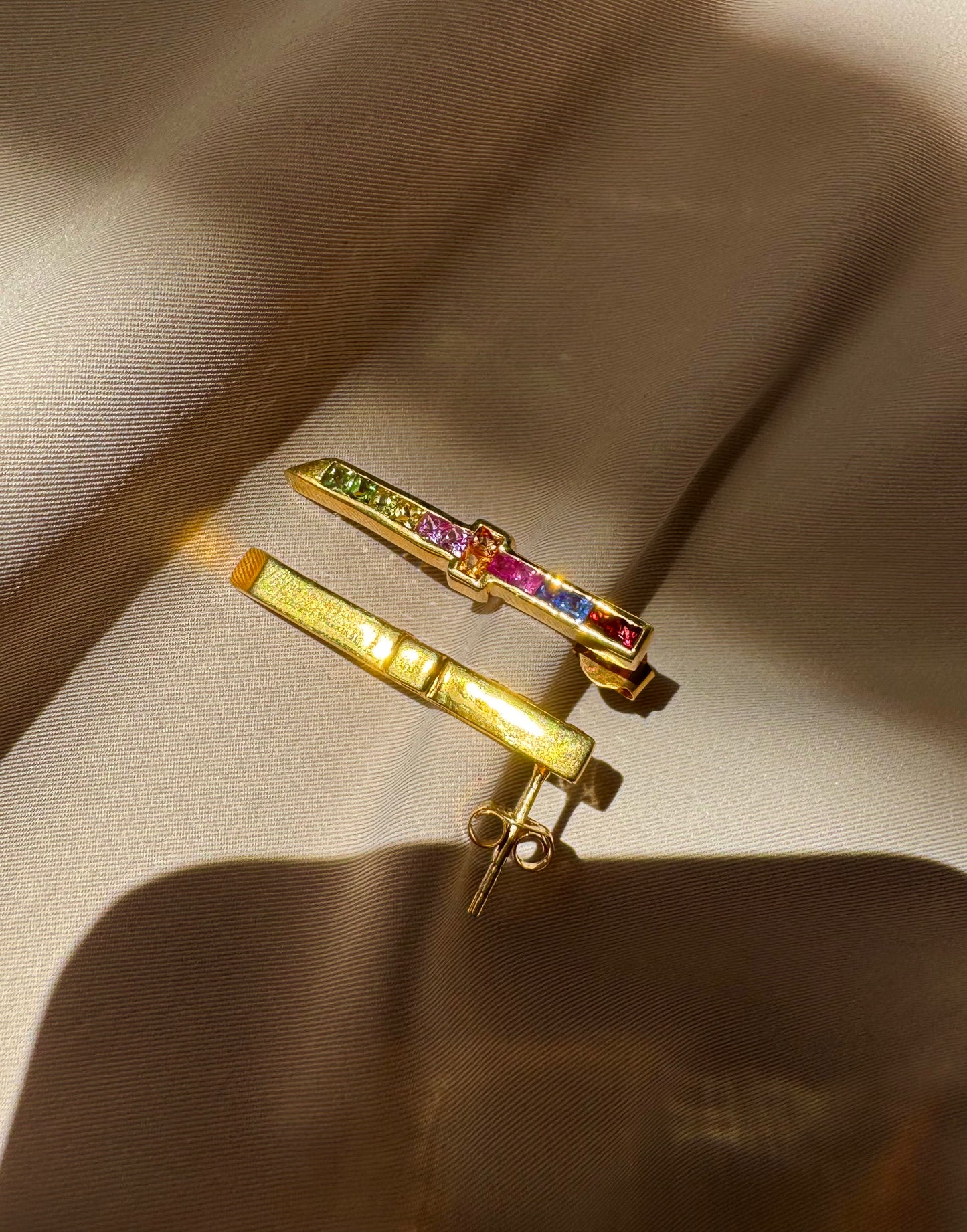 Multi Sapphire Earrings