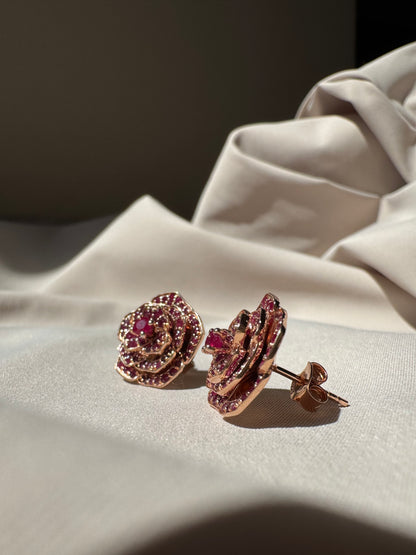 Ruby Rose Earring