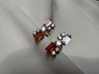 Celeste Baguette Earrings