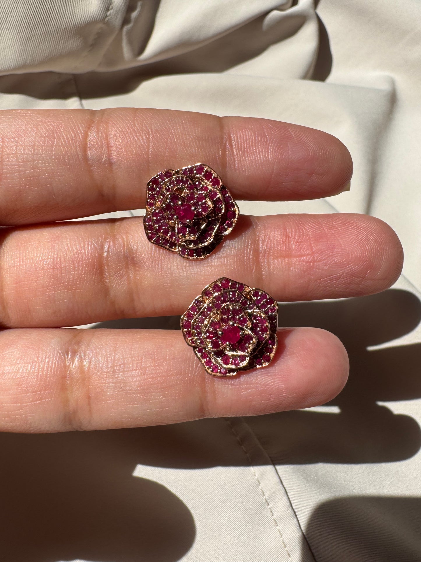 Ruby Rose Earring