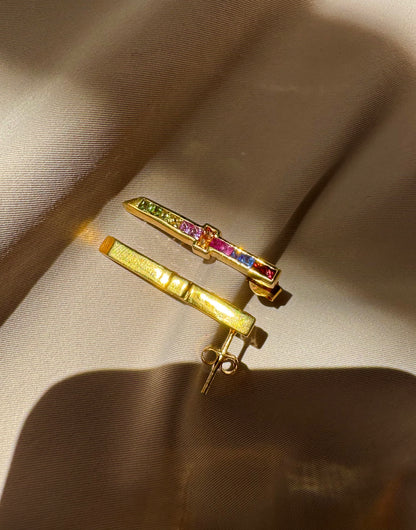 Multi Sapphire Earrings