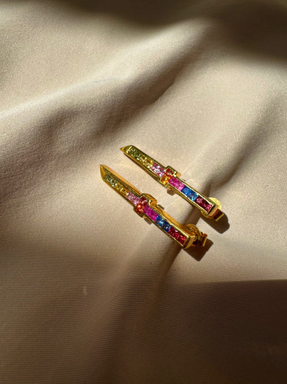 Multi Sapphire Earrings